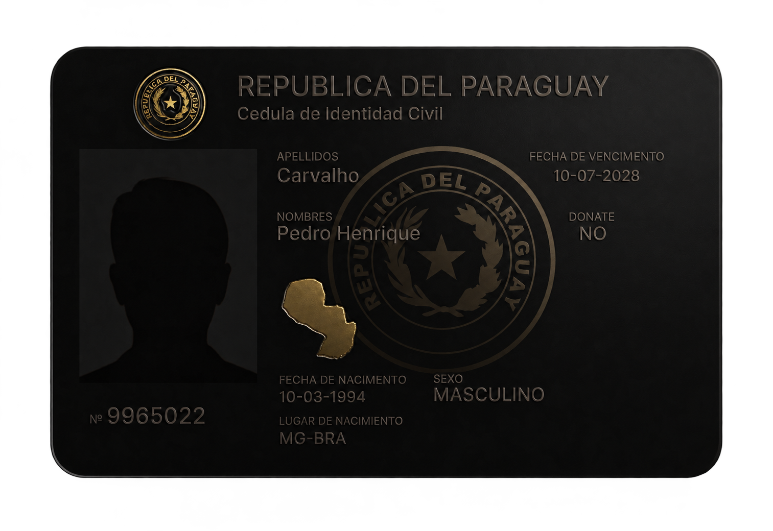Cédula de identidade civil do Paraguai